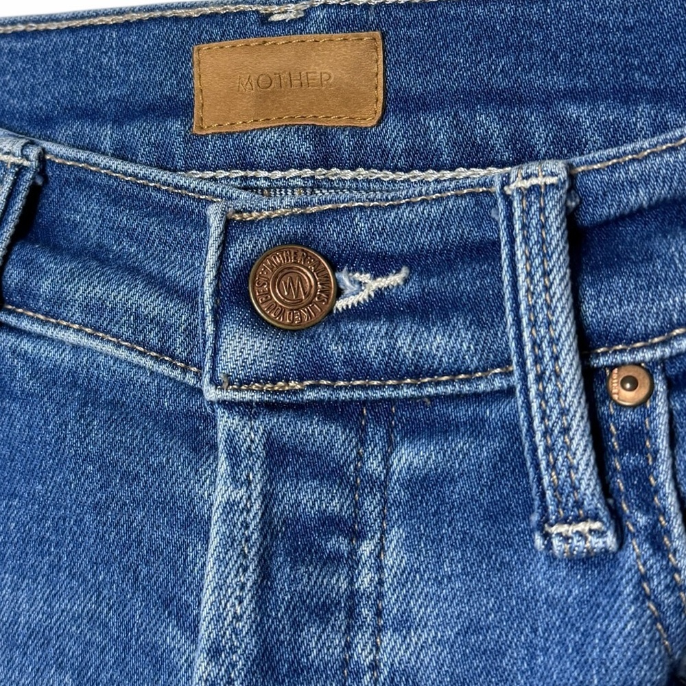 Mother Tomcat High Rise Straight Leg Denim Ankle Jeans Layover‎ - Picture 6 of 8
